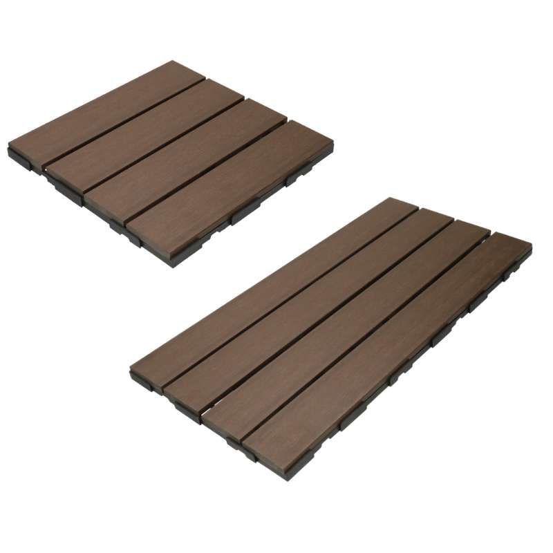 Terrastegel composiet co-extrusie Walnut click