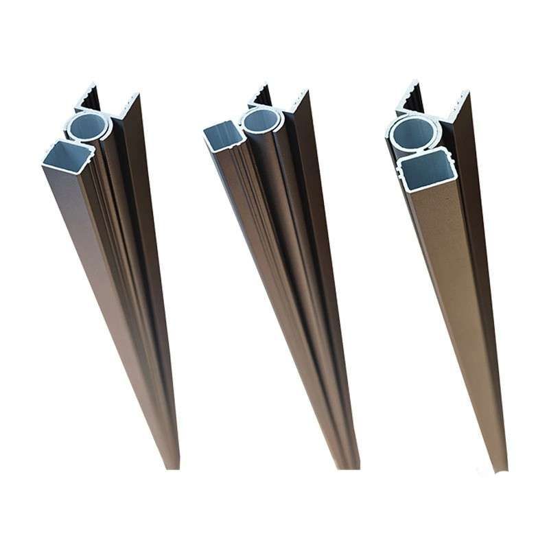 Draaibaar adapterprofiel zelfbouw Modular/Mix & Match antraciet aluminium 2,5 x 5,5 x 200 cm