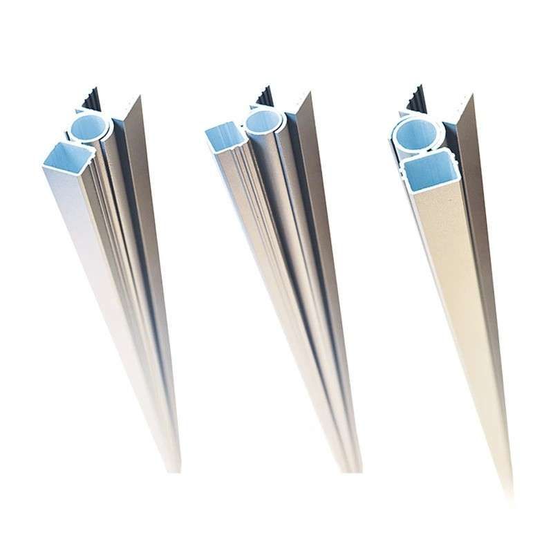 Draaibaar adapterprofiel zelfbouw Modular/Mix & Match blank aluminium 2,5 x 5,5 x 200 cm
