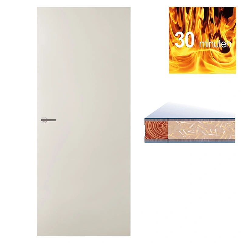 Boarddeur dicht 30-minuten brandwerend EN1634 - Stomp - Hoogwaardig voorgelakt wit