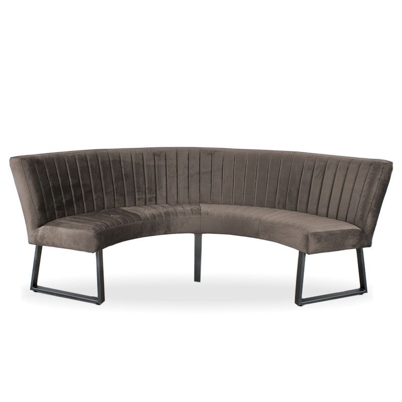 Eetkamerbank - Hengelo - stof Element grijsbruin 05 - geschikt voor tafel 150 cm