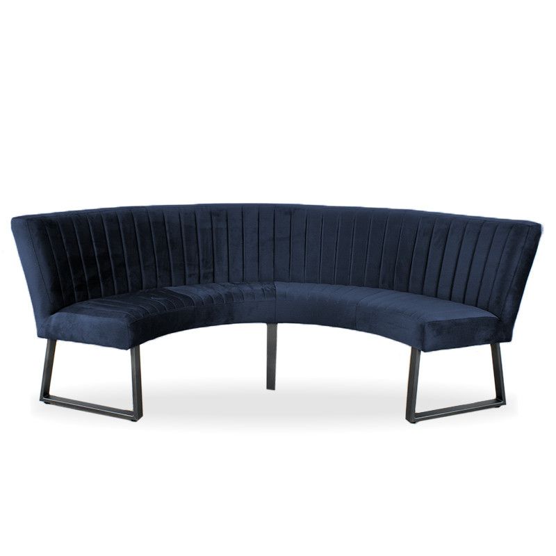 Eetkamerbank - Hengelo - stof Element blauw 13 - geschikt voor tafel 130 cm