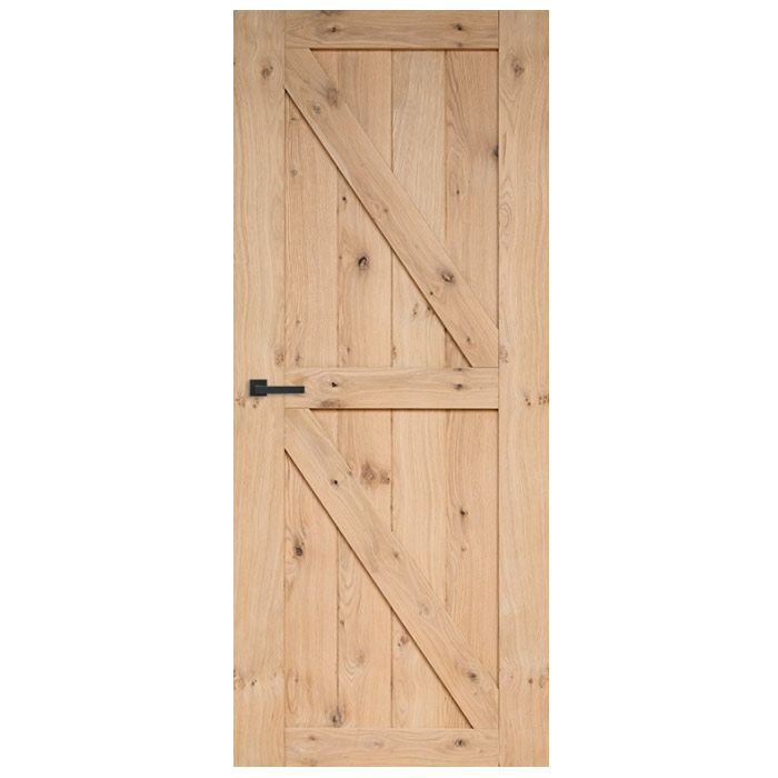 Binnendeur - Cabana Roble - Dos links - onbehandeld eiken toplaag