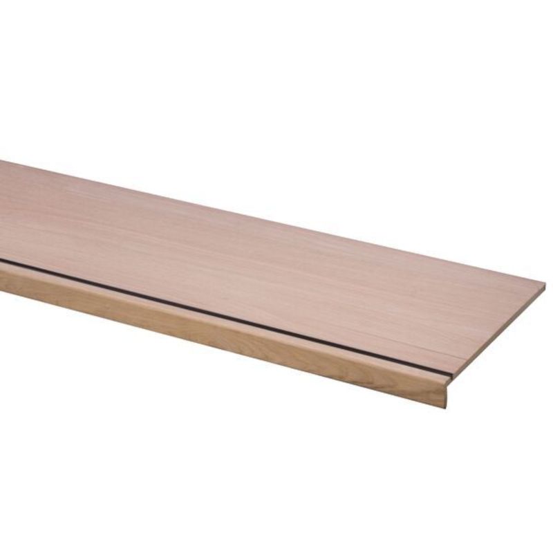 Overzettrede met neus - Eikenhout 1 mm toplaag - 100 x 30 cm - incl. antislipstrip