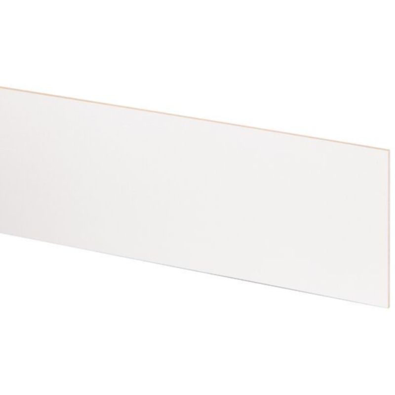 Stootbord (3 stuks) - Laminaat - Wit - 130 x 20 cm