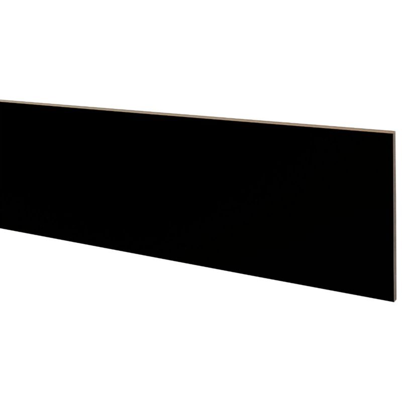 Stootbord (3 stuks) - Laminaat - Zwart - 130 x 20 cm