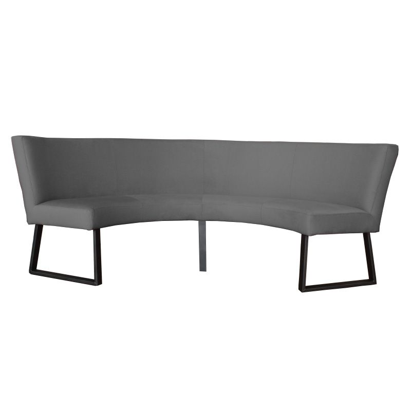 Eetkamerbank - Rotterdam - stof Element cementgrijs 23 - geschikt voor tafel 150 cm