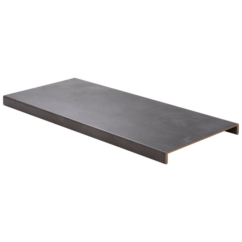 Overzettreden met neus (2 stuks) - PVC toplaag - Graniet - 140 x 60 cm