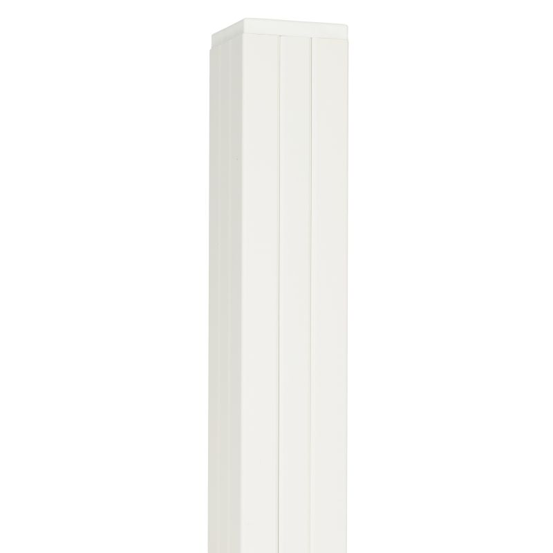 Tuinpaal zelfbouw Modular/Mix & Match wit aluminium 97 cm tbv 97 cm