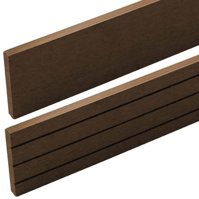 Randafwerking composiet donker bruin 5,9 cm hoog (3 mtr)