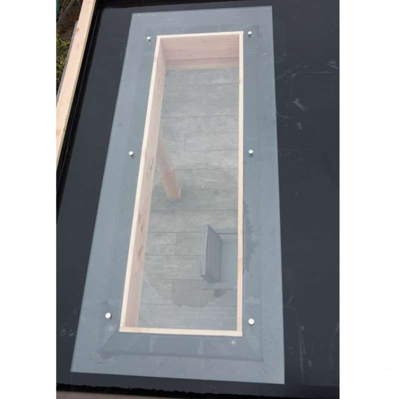 Daglichtmodule gehard glas - 45 x 150 cm