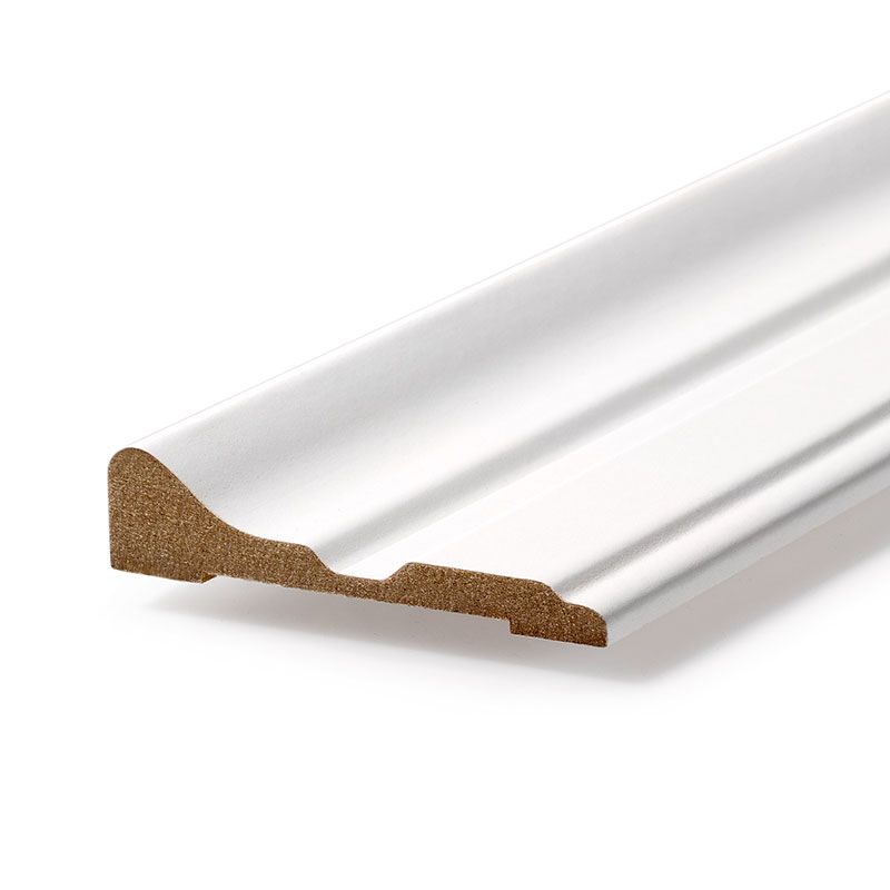 Deurlijst BR2 gegrond wit 248,6 x 8 x 1,7 cm (5 lengtes)