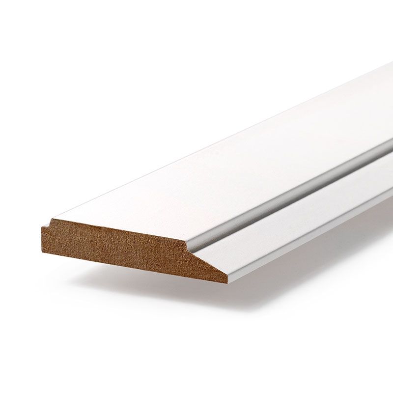 Deurlijst BR3 gegrond wit 248,6 x 7 x 1,2 cm (5 lengtes)