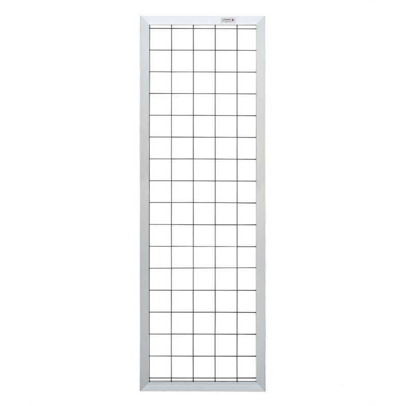 Draadscherm Forte aluminium kader met zwart draad (60 x 180 cm)