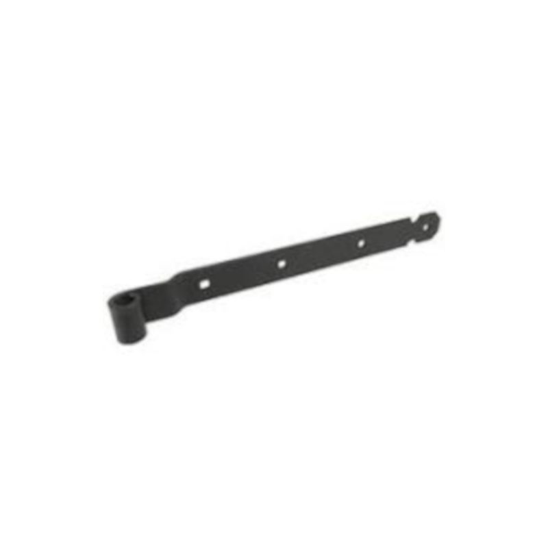 Duimheng met bocht 16 mm - Zwart gepoedercoat - 650 x 45 mm