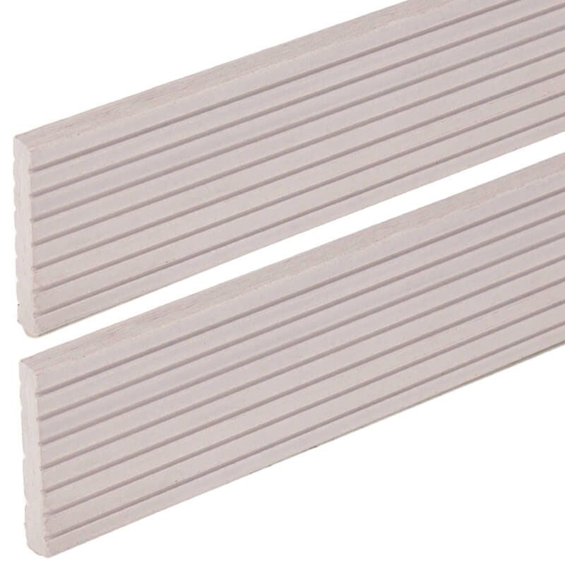 Randafwerking recht Riviera white (2,2 meter)