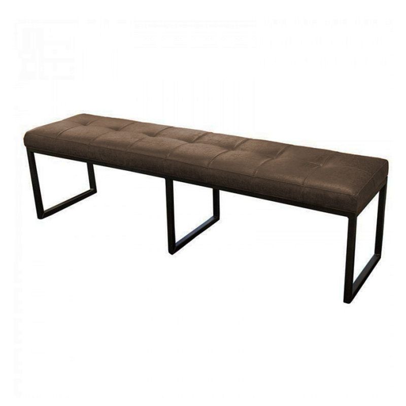 Eetkamerbank - Atlanta - leer Colorado bruin 04 - 160 cm