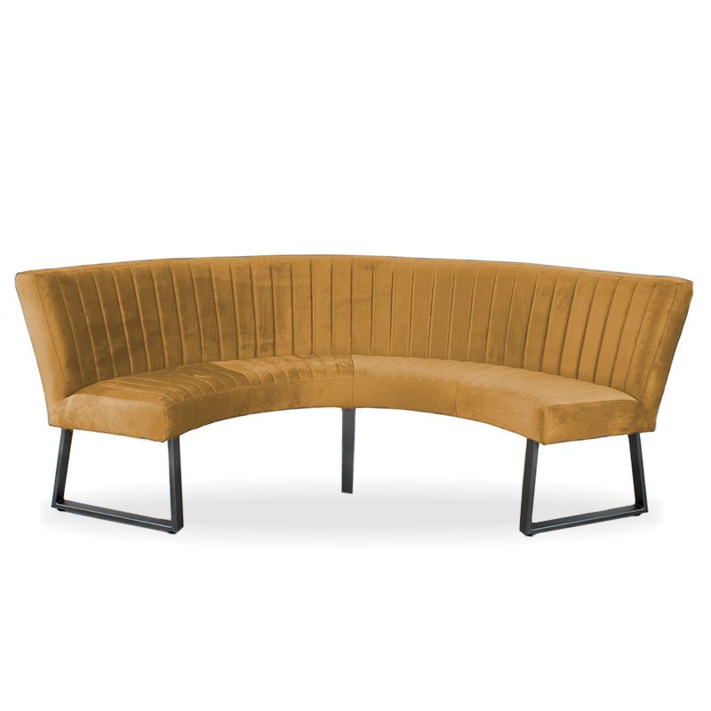 Eetkamerbank - Hengelo - stof Element goud 08 - geschikt voor tafel 130 cm