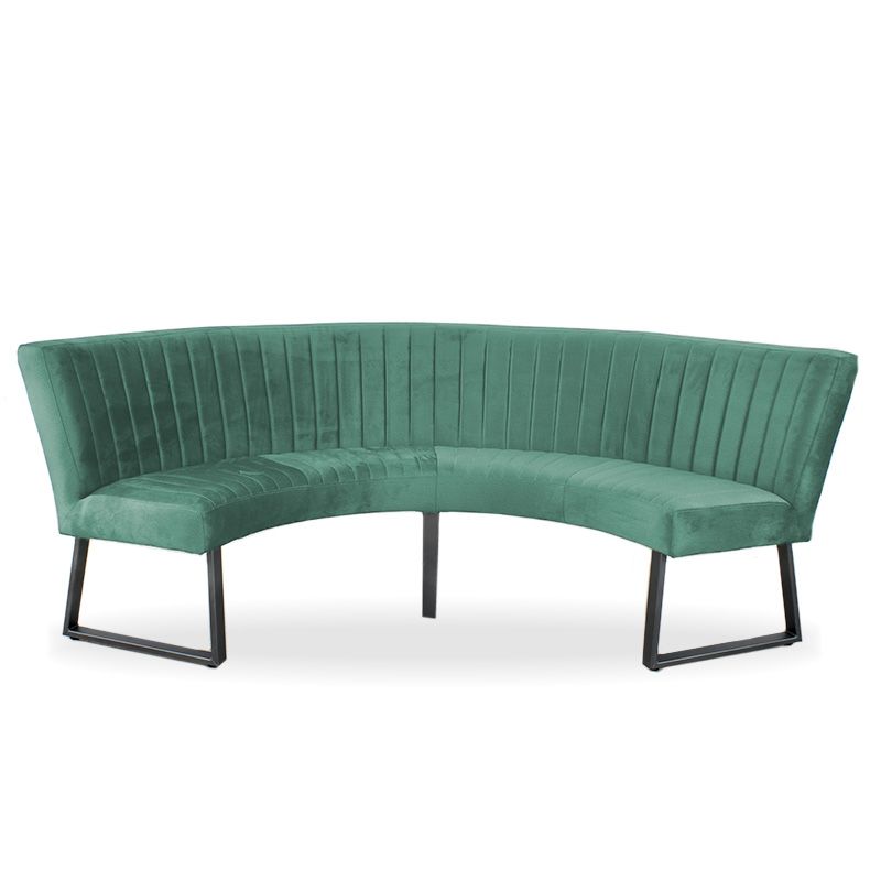 Eetkamerbank - Hengelo - stof Element turquoise 15 - geschikt voor tafel 130 cm