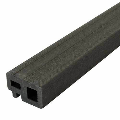 Onderregel/Randafwerking composiet antraciet 2,25 mtr (set van 2 stuks)