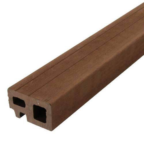 Onderregel/Randafwerking composiet bruin 2,25 mtr (set van 2 stuks)