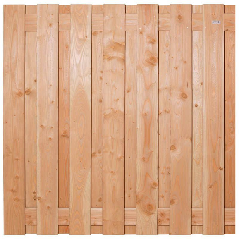 Schutting Douglas recht 14L rvs (180 x 180 cm) geschaafd schermdikte 4,8 cm