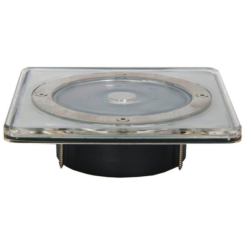 Grondinbouwspot Led vierkant met Solar paneel