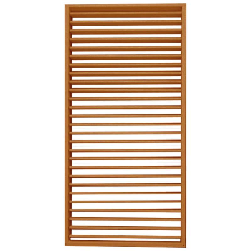 Schutting shutter hardhout keruing met verstelbare lamellen (90 x 180 cm) schermdikte 6,8 cm