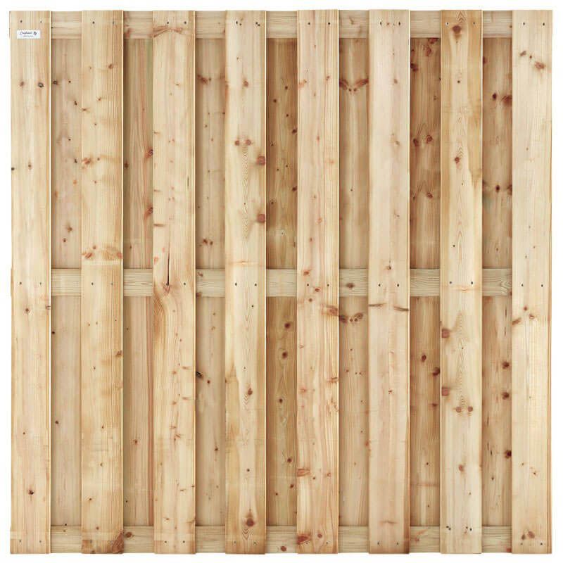 Schutting vuren Timber recht 15L rvs groen geïmpregneerd (180 x 180 cm) schermdikte 4,7 cm
