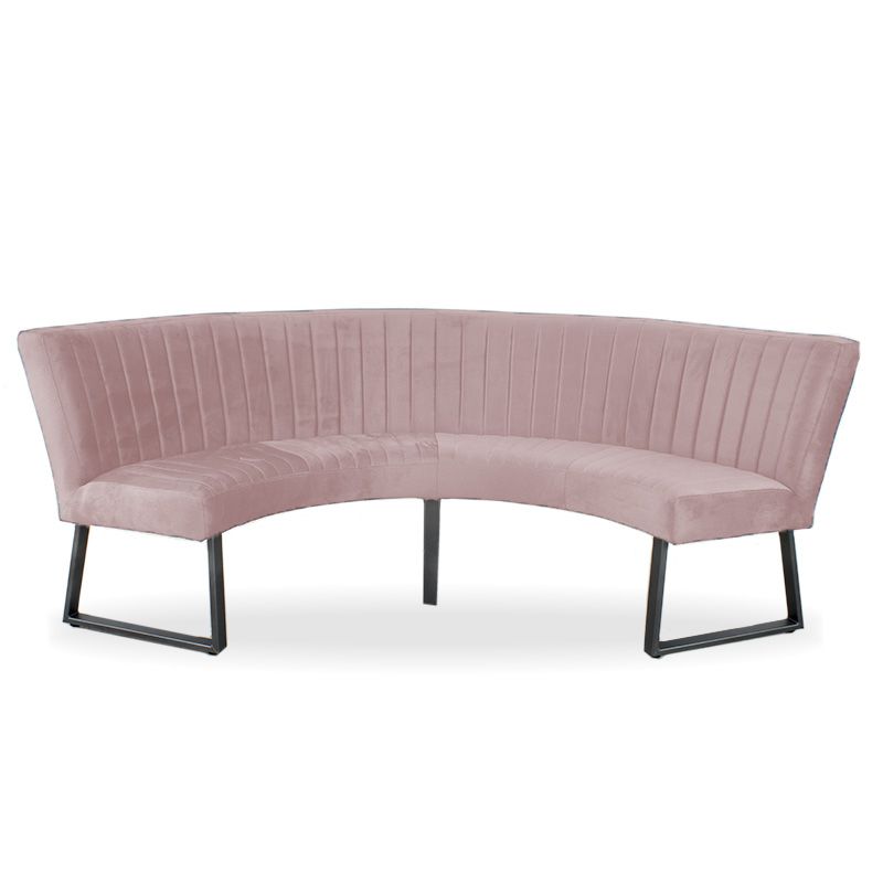 Eetkamerbank - Hengelo - stof Element lichtroze 18 - geschikt voor tafel 150 cm