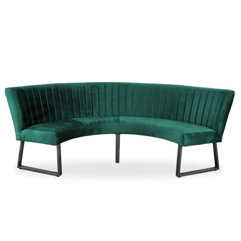 Eetkamerbank - Hengelo - stof Element bosgroen 20 - geschikt voor tafel 130 cm