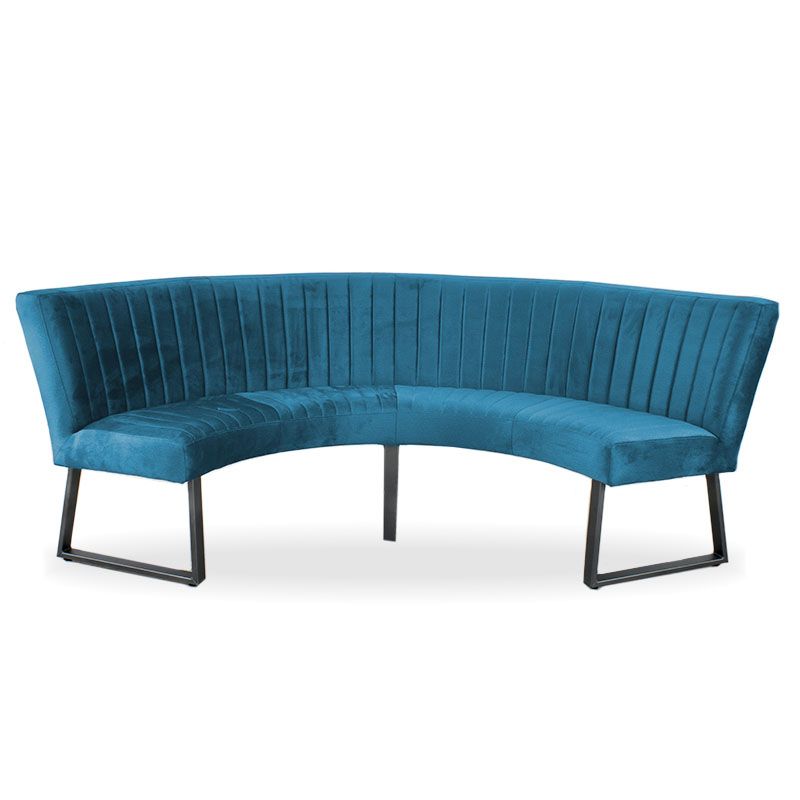 Eetkamerbank - Hengelo - stof Element azure 21 - geschikt voor tafel 150 cm