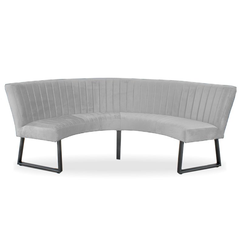 Eetkamerbank - Hengelo - stof Element steengrijs 24 - geschikt voor tafel 150 cm