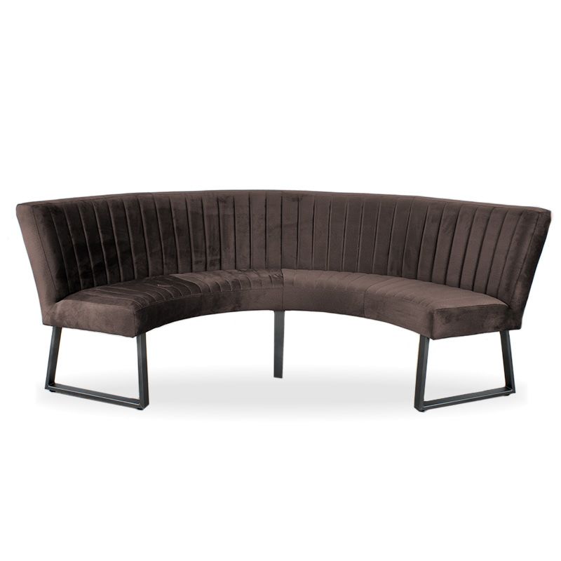 Eetkamerbank - Hengelo - stof Element antraciet 02 - geschikt voor tafel 150 cm
