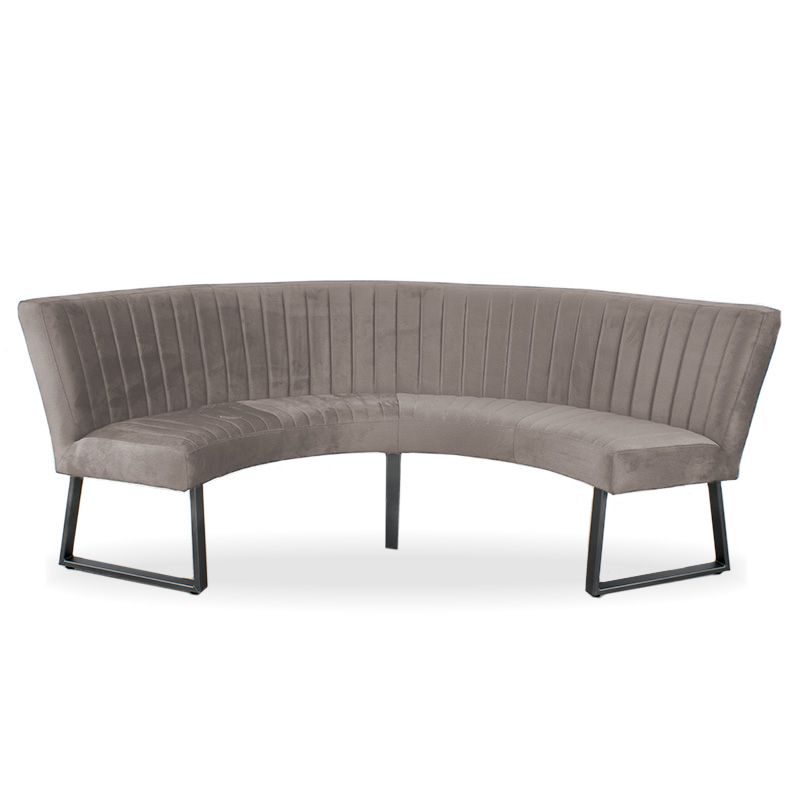 Eetkamerbank - Hengelo - stof Element grijs 03 - geschikt voor tafel 130 cm