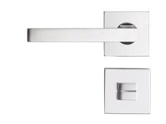 Deurbeslag - Square Silver tbv vrij/bezetslot