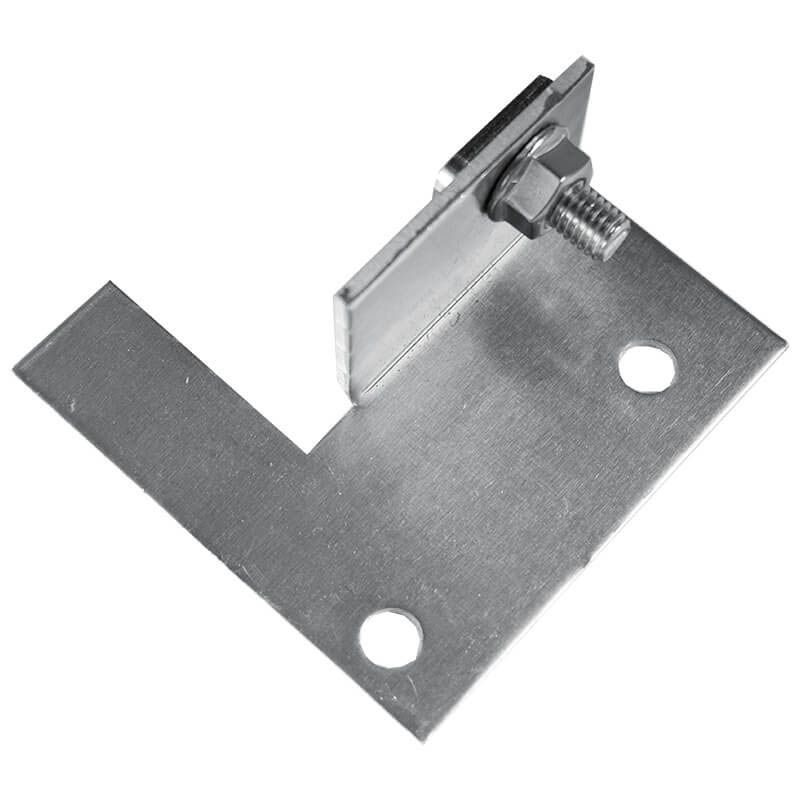 Montageplaat aluminium - tbv balk aluminium profi 7,5 x 4,0 cm