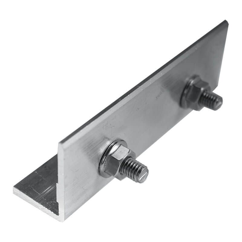 Koppelstuk aluminium - tbv balk aluminium basic 4,0 x 4,0 cm