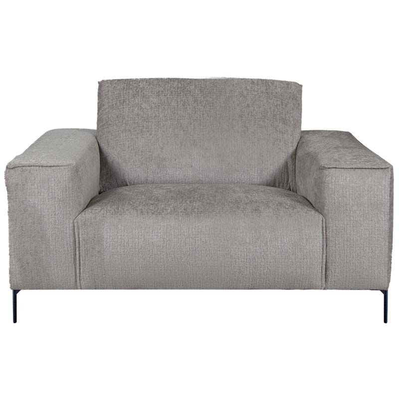 Fauteuil - Höft - stof Fusion grijs 149