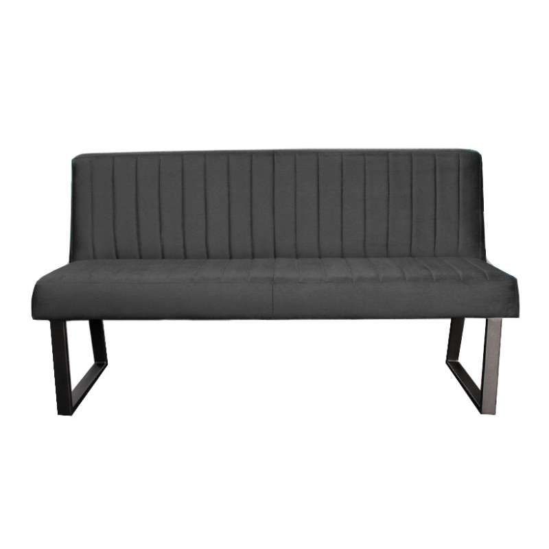 Eetkamerbank - Hengelo - stof Element donkergrijs 22 - 140 cm