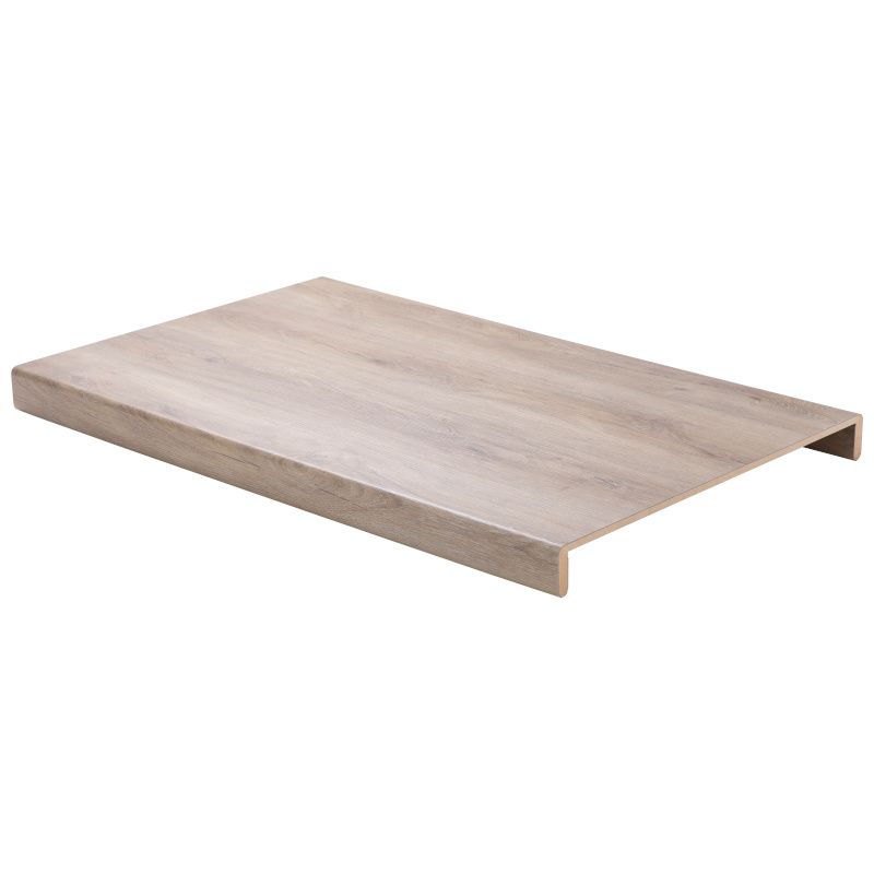 Overzettrede met neus (2 stuks) - PVC toplaag - Vergrijsd eik