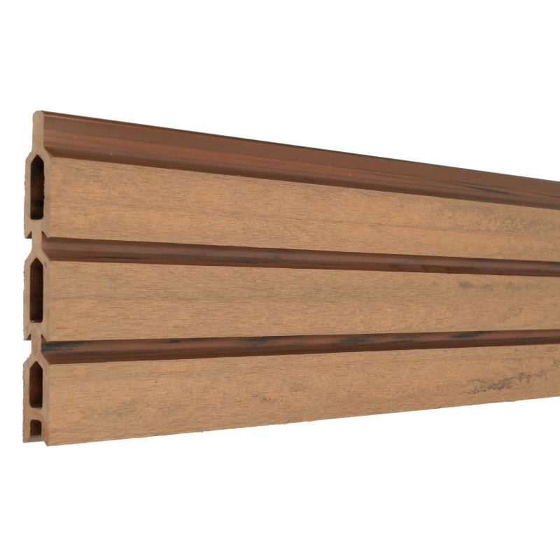 Rhombus zelfbouw - Lamel composiet - Rhombus Triple bruin gevlamd - 180 x 15 cm (6 stuks)