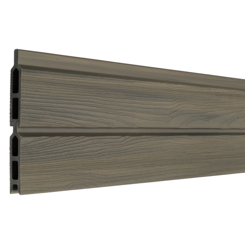Rhombus zelfbouw - Lamel composiet co-ex - Rhombus Double Grijs - 180 x 15 cm (6 stuks)