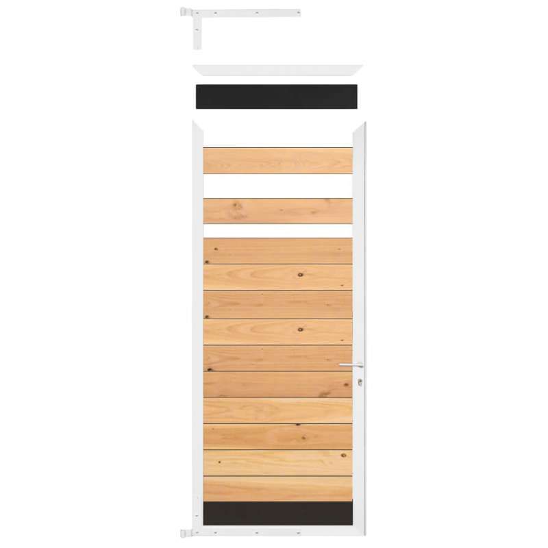 Tuindeur frame aluminium Modular - wit (90 x 200 cm) inclusief beslag