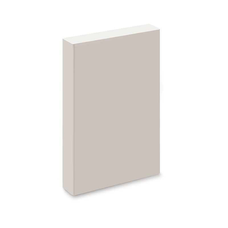 Deurlijst neut Modern wit gegrond (13 x 8,4 x 1,8 cm)