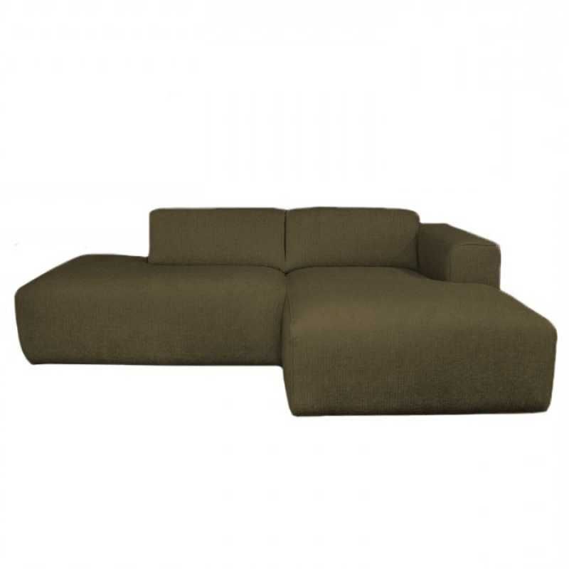 Loungebank rechts Sintra - stof Rackham groen 14 - 230 cm