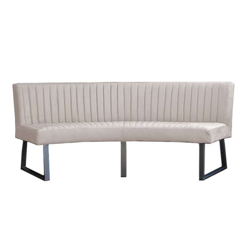 Eetkamerbank - Hengelo - stof Element zand 17 - geschikt voor ovale tafel 200 cm