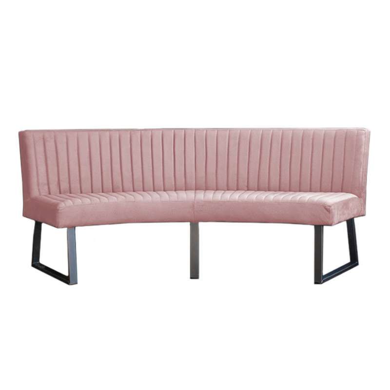Eetkamerbank - Hengelo - stof Element lichtroze 18 - geschikt voor ovale tafel 200 cm