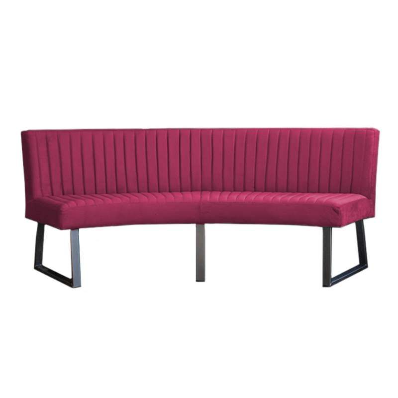 Eetkamerbank - Hengelo - stof Element fuchsia 19 - geschikt voor ovale tafel 200 cm