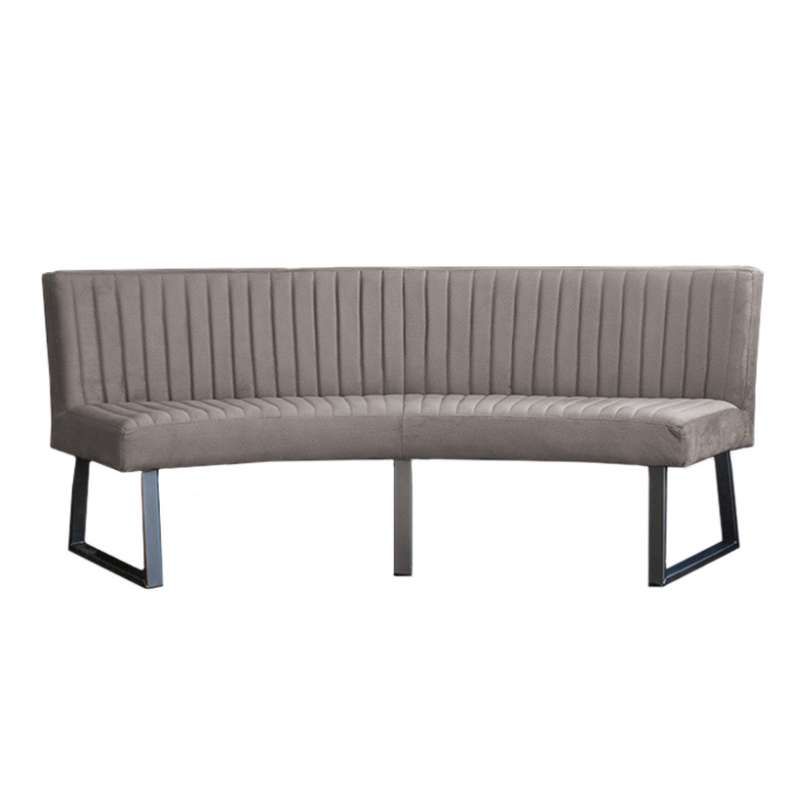 Eetkamerbank - Hengelo - stof Element grijs 03 - geschikt voor ovale tafel 200 cm